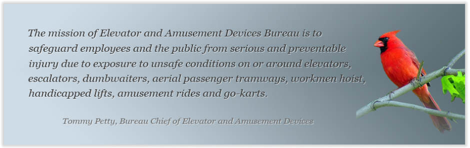 Tommy Petty, Elevator and Amusement Rides Bureau Chief